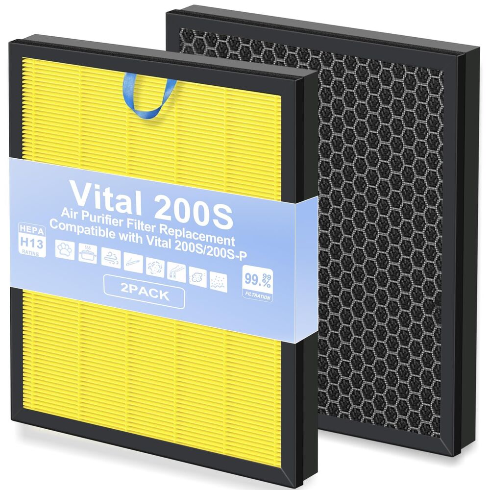 2 Pack, Replacement Filter LEVOIT Vital 200S 200S-P 200S-RF Air Purifier